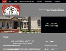Tablet Screenshot of oldsouthbrickandsupply.com